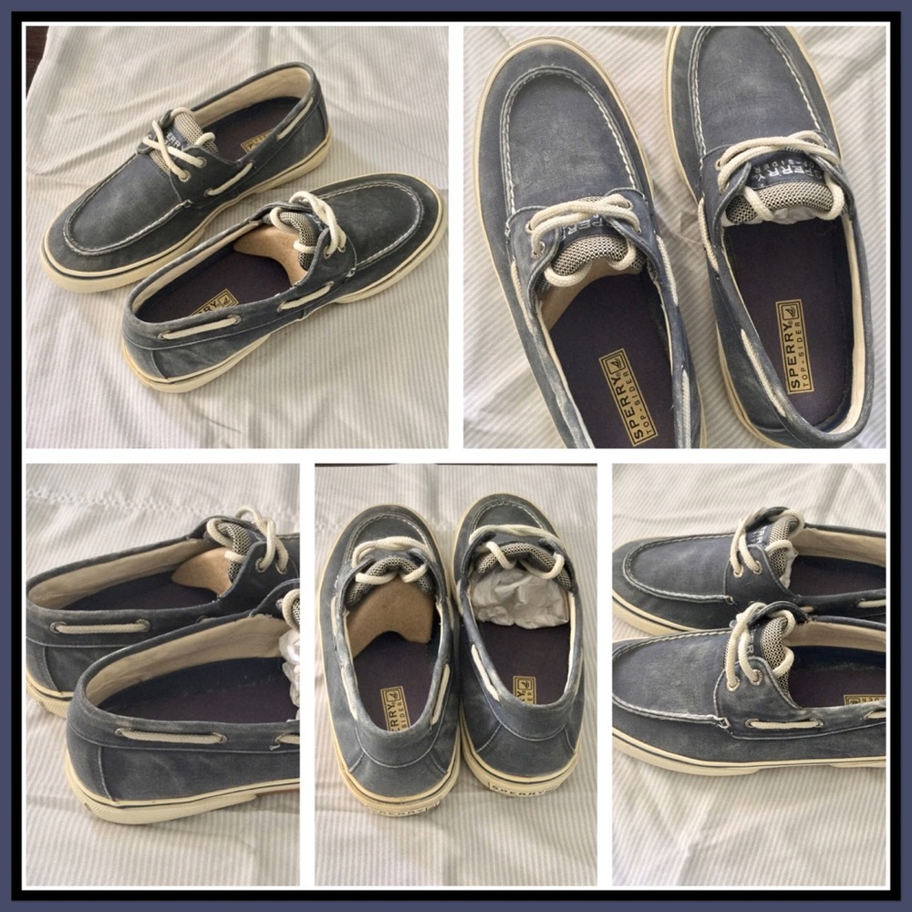 Sperry Halyard canvas boat deck shoes 8.5 sneakers
